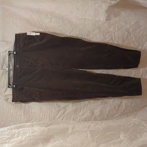 Talbot's Brown Corduroy Jeggings, Size 22W, Slimming panel